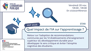 Webinaire - Quel impact de l'IA sur l'apprentissage ?