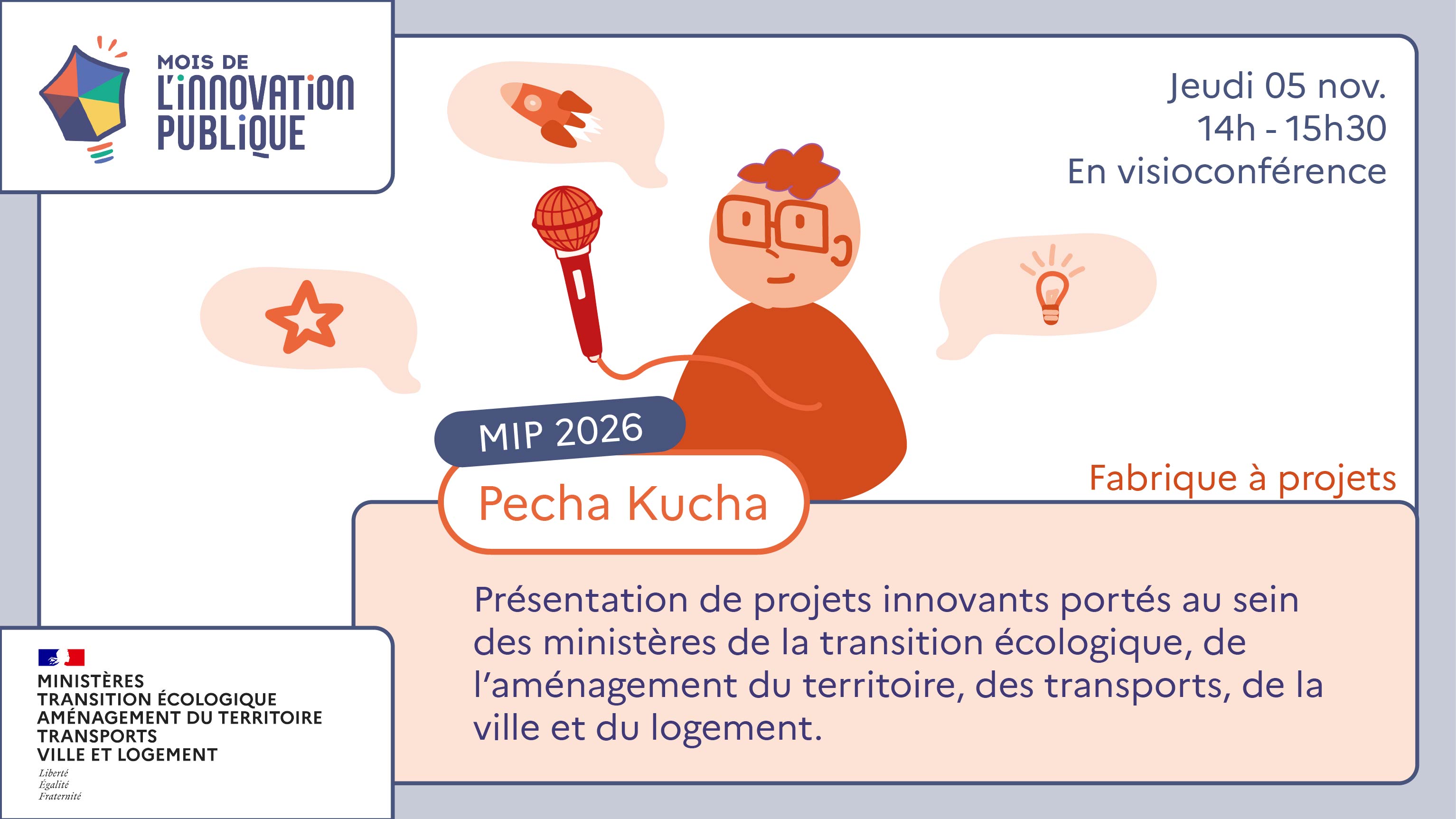 Visuel : Pecha Kucha : présentation de projets innovants